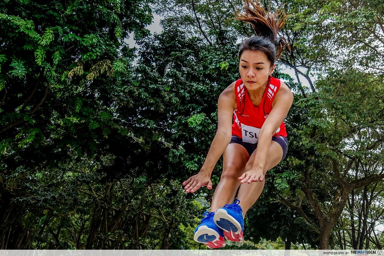 olympics long jump singapore
