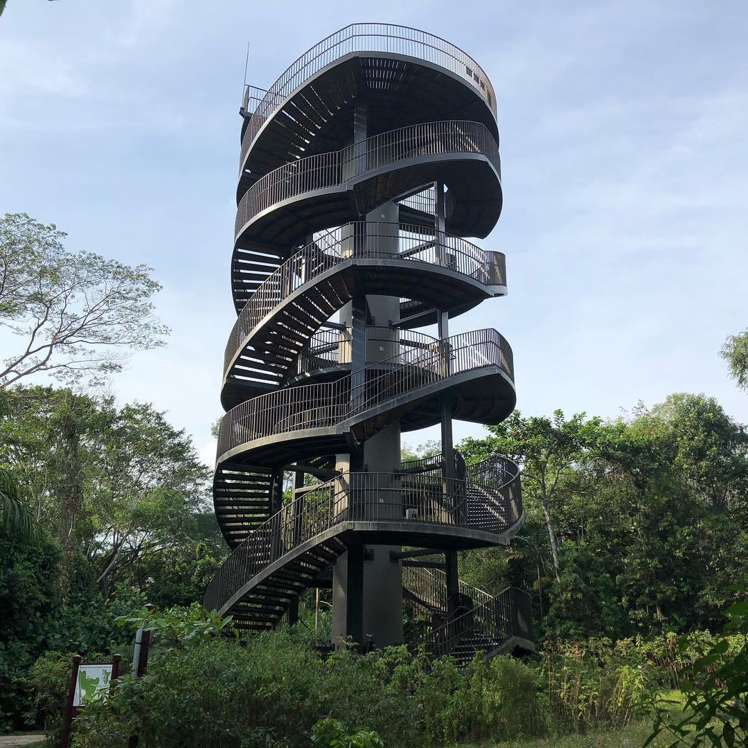 steel observation tower