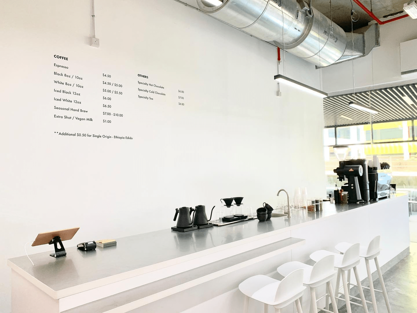 minimalist cafes singapore - Venture Drive Coffee