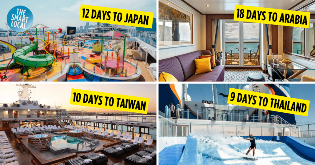 8 longest cruises leaving from Singapore