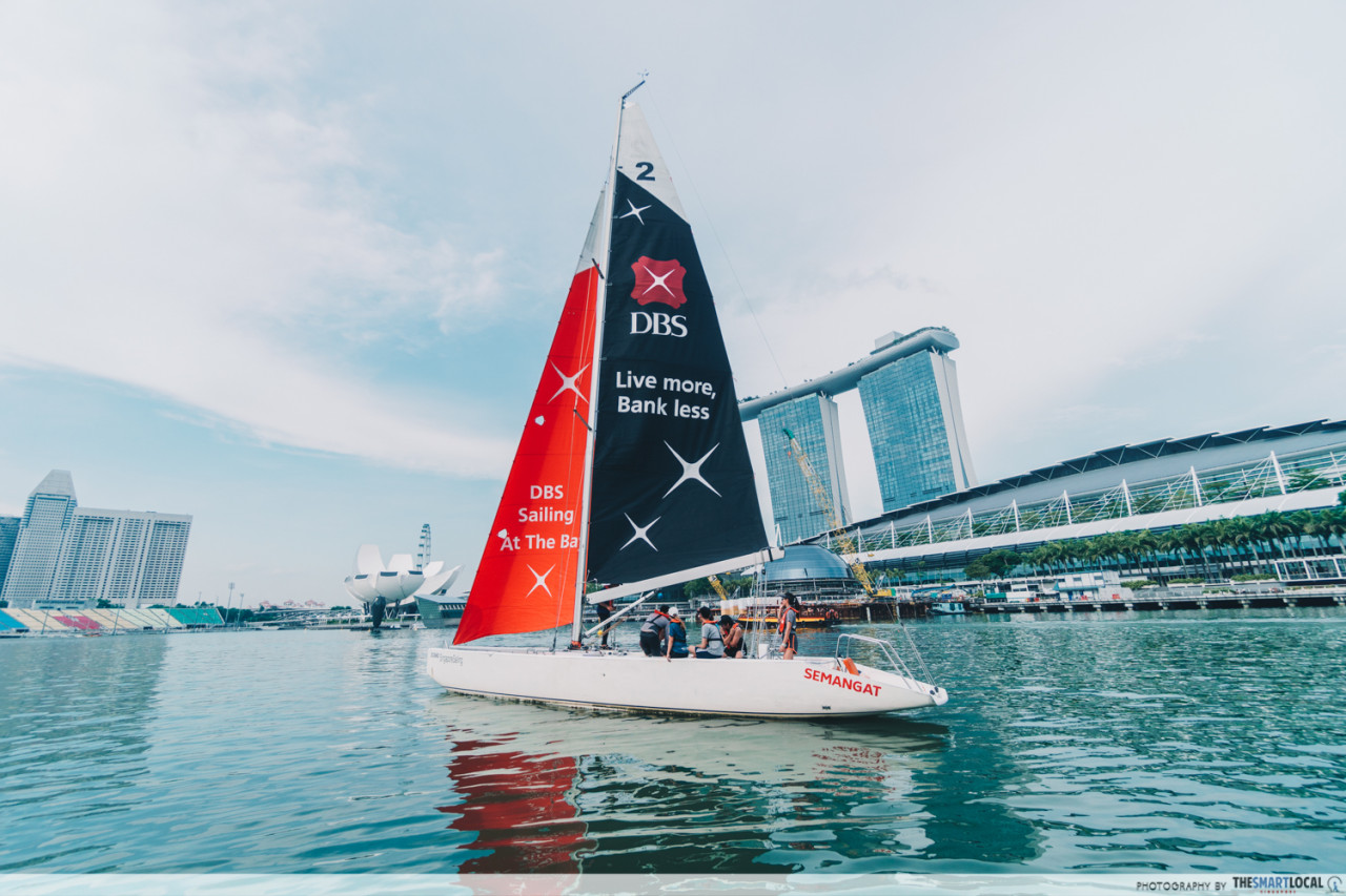 Team-building activities in SG Sailing Marina Bay