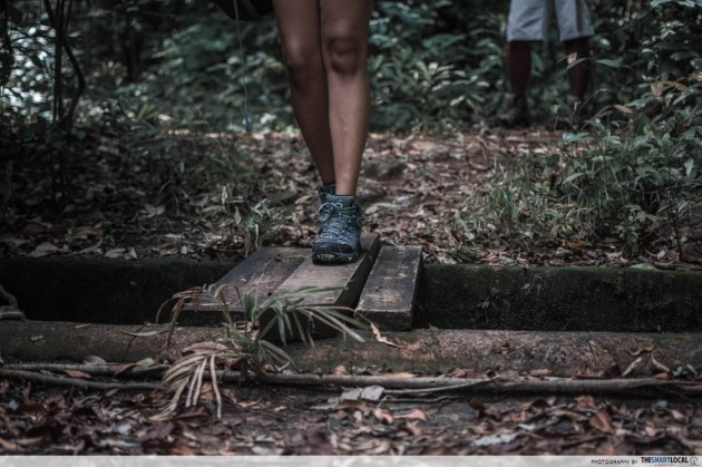 fort serapong - makeshift bridge