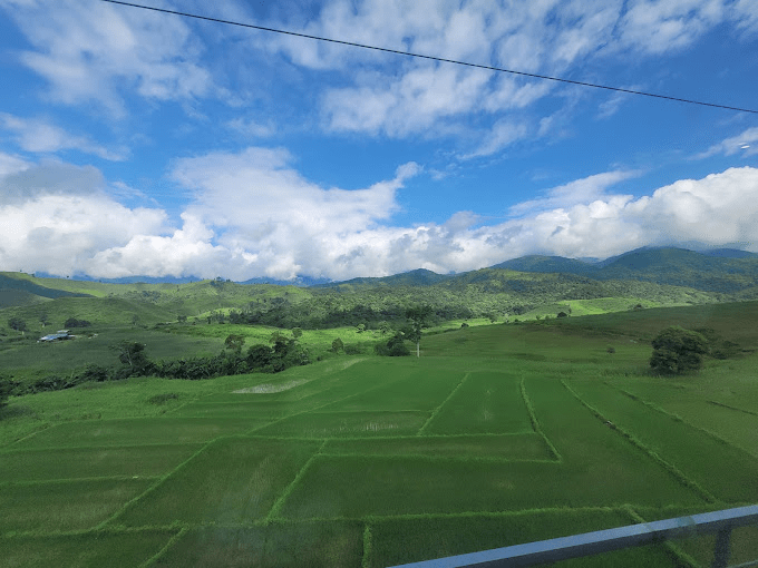 longest train ride - laos scenery