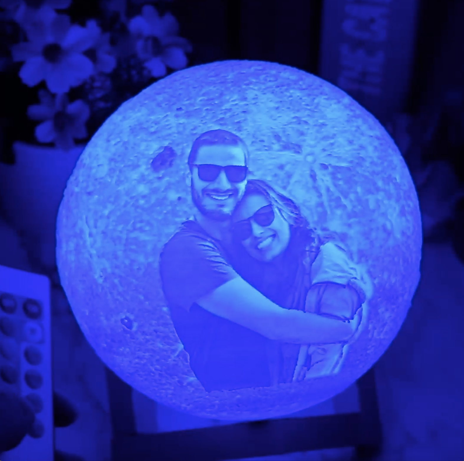 valentines day gift personalised night light