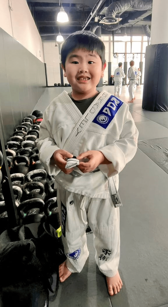 Bradley in training kit